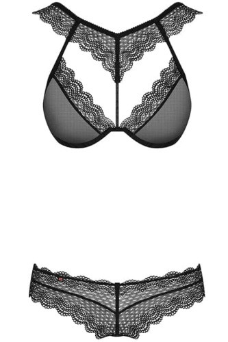 Obsessive 857-SET-1 set - еротичний комплект з мереживом, S/M (чорний) - купити в Україні | Секс шоп SEX-SHOP.ua