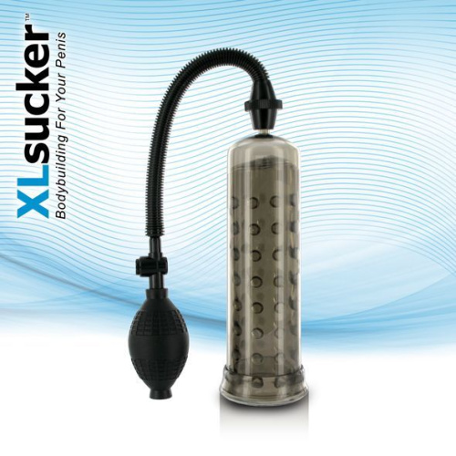 XLsucker Penis Pump - Вакуумна помпа для стійкої ерекції, 19х5 см (чорний)