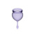 Satisfyer Feel Good-набір менструальних чаш, 15 мл і 20 мл (фіолетовий)