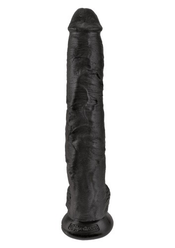 King Cock 14Inch With Balls - Реалистичный фаллос, (черный) , 37,5х6см