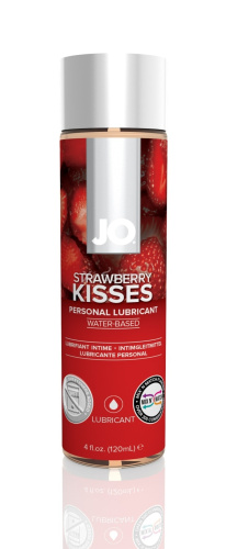 System Jo - Strawberry Kiss - съедобная смазка на водной основе, 120 мл - sex-shop.ua