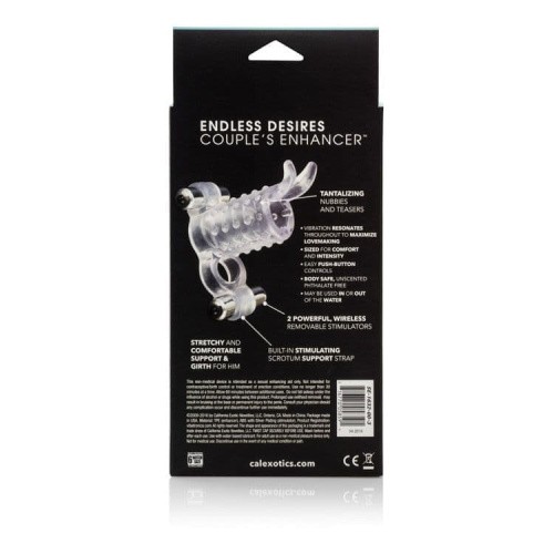 CalExotics Endless Desires - насадка с вибрацией, 10х2.5 см (прозрачный)