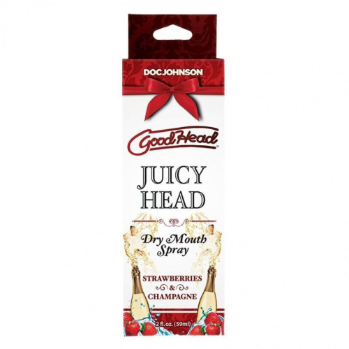 Doc Johnson GoodHead – Juicy Head – Strawberries and Champagne 2 fl - Зволожуючий оральний спрей - купити в Україні | Секс шоп SEX-SHOP.ua