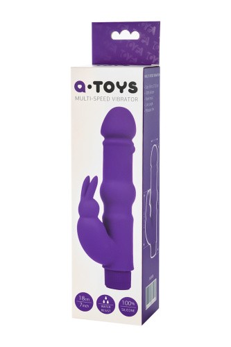 Toyfa A-Toys - вибратор-кролик, 18х3.6 см (фиолетовый)