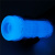 LoveToy Lumino Play Masturbator Crystal Ribbed - мастурбатор, светящийся в темноте, 20.5х8 см (прозрачный)