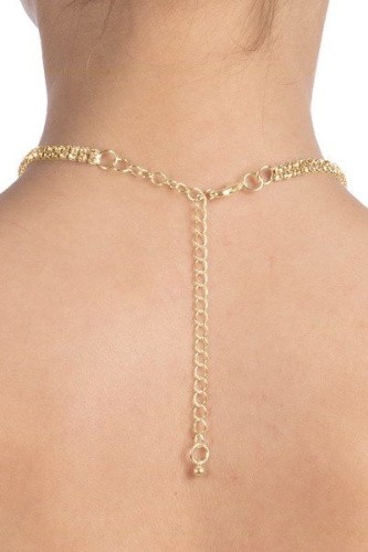 Bijoux Pour Toi Audrey Gold - колье со стразами, (золотистый)