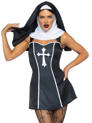 Leg Avenue - Naughty Nun - Сексуальный костюм монашки, S