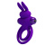 Pretty Love Vibro Penis Ring Bunny III Blue – Эрекционное кольцо, 9,7х4,0 см (фиолетовый)