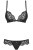 Obsessive Laluna set - сексуальный комплект белья, S/M (чёрный)