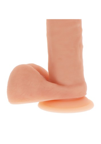 Get Real Silicone Dildo 8 Inch w Balls - Силиконовый фаллоимитатор с мошонкой, 17.5х4 см (телесный) - sex-shop.ua