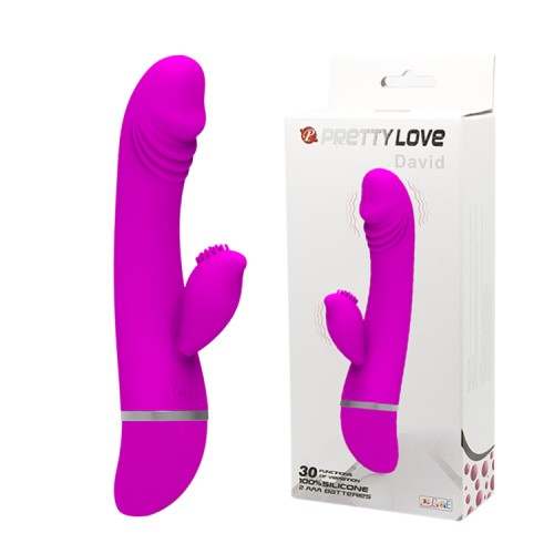 Pretty Love David Vibrator - Вибратор, 18,8 см (фиолетовый)