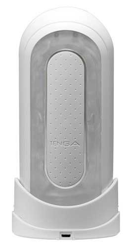Tenga Flip Zero EV (Electronic Vibbration) - раскладной японский мастурбатор с вибрацией, 18х7.5 см (белый)