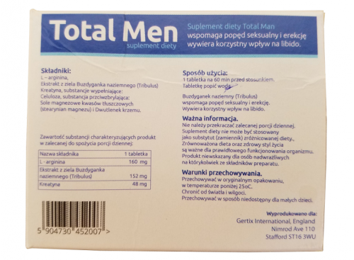 Total Men - Таблетки для мужчин, 5 шт