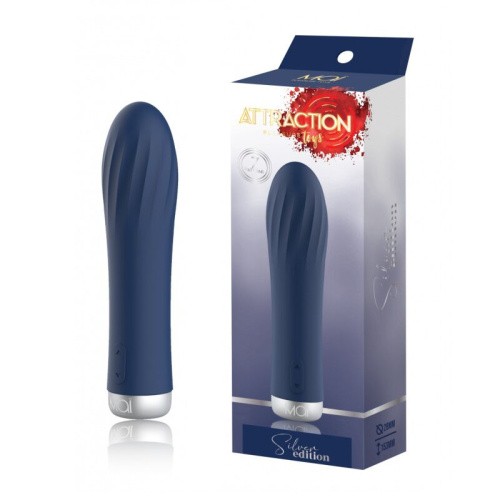 Mai Attraction Pleasure Toys Silver Edition Spiral - Вибратор, 13.3х3.6 см