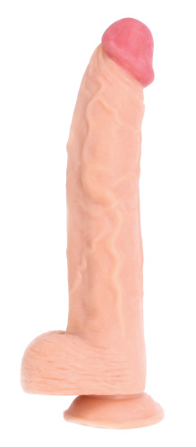 StRubber - Kiotos Cox Flesh Dildo 001 - 34.5х6 см (телесный) - sex-shop.ua