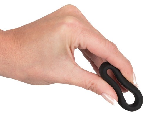 Black Velvets Cock Ring - Эрекционное кольцо, 3.2 см (черный) - sex-shop.ua