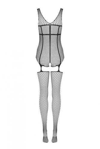 Obsessive N119 - Комбинезон-сетка, S-L (чёрный)