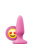 NS Novelties Mojis Plug #ILY Medium - средняя анальная пробка эмоджи, 10,5х3,7 см (розовый) - sex-shop.ua