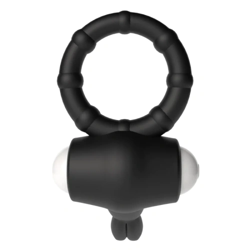 LoveToy Power Clit Cockring - эрекционное кольцо с вибрацией, 2.3 см (чёрный)