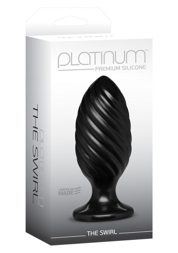 Doc Johnson Platinum Premium The Swirl - Анальная пробка, 13х5 см - sex-shop.ua