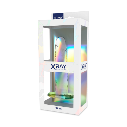 Фаллоимитатор XRay, 18 см (прозрачный)