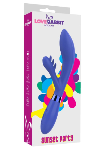 Toy Joy Sunset Party Vibrator - Вибратор-кролик, 10х3.8 см - sex-shop.ua