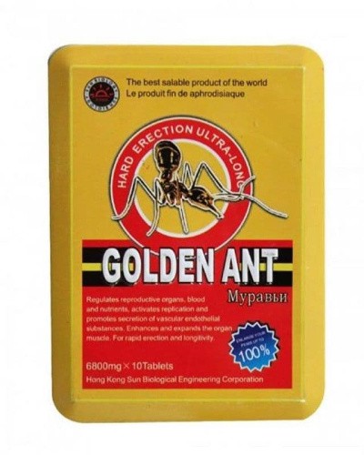 Golden Ant - Таблетки для улучшения потенции и задержки эякуляции (1 шт) - sex-shop.ua