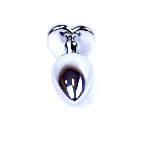Анальная пробка Jewellery Silver Heart Plug - размер S