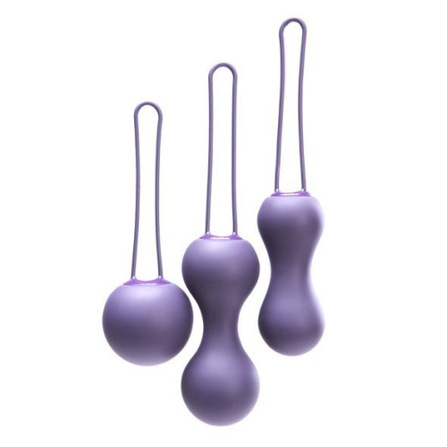 Je Joue Ami - Набор вагинальных шариков, 3,8-3,3-2,7 см, 54-71-100 г (фиолетовые) - sex-shop.ua