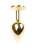 Boss Jewellery Gold Plug Red - Анальная пробка с красным кристаллом, 7х2.7 см (красный) - sex-shop.ua