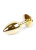 Boss Jewellery Gold PLUG Clear - Анальная пробка с кристаллом, 7х2.7 см (прозрачный) - sex-shop.ua