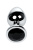 TOYFA Metal Silver anal plug - серебристая анальная пробка с кристаллом, 7.5х3.4 см (чёрный)