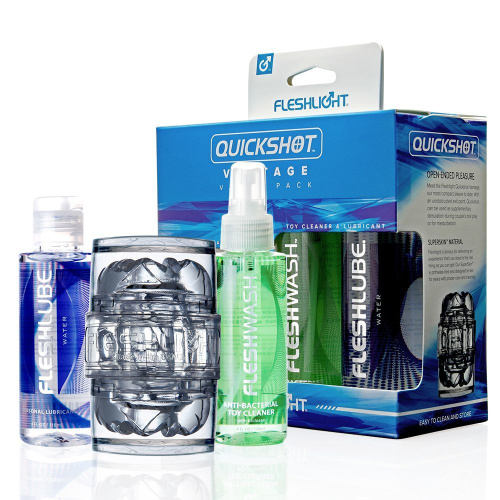 Fleshlight Quickshot Vantage Value Pack мастурбатор плюс аксессуары