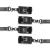 Bedroom Fantasies Hogtie & Cuffs Set 4-Way Restrant Set - Фиксатор для рук и ног, (черный)