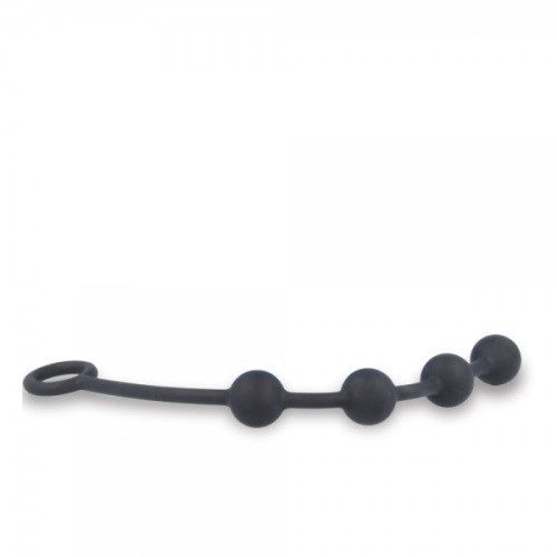 Nexus Excite Medium - анальні кульки середнього розміру, 25х2.5 см (чорний)