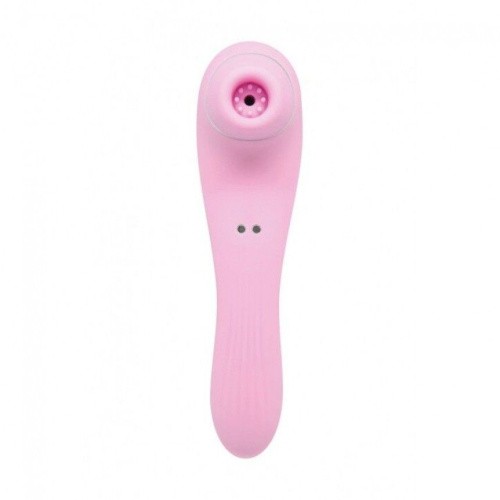 Wooomy Smoooch Clitoral Suction & Vibration - Вакуумный стимулятор с вибрацией, 18.6х4.5 см (розовый)
