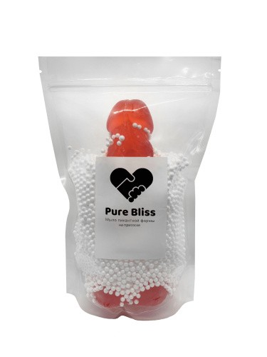 Pure Bliss - Мило у формі члена XL на присосці, 21х8 см (червоний)
