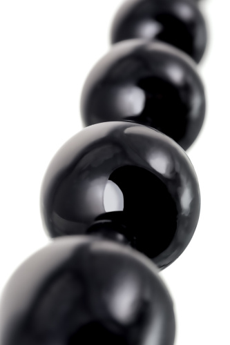 Toyfa A-Toys M - анальний ланцюжок, 23.2х2.7 см (чорний)