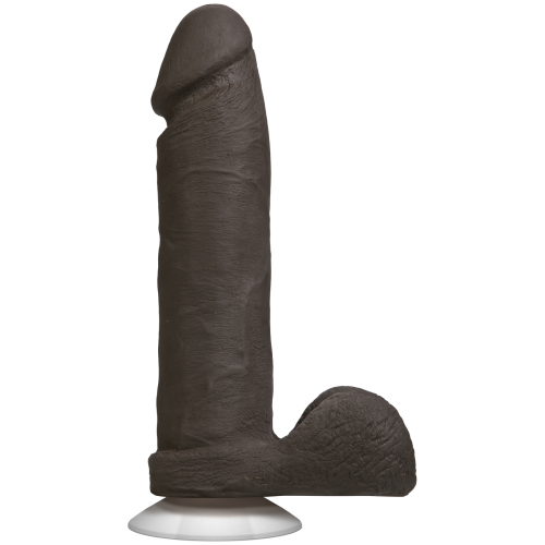 Doc Johnson The Realistic Cock 8 inch, Vack-U-Lock - Фаллоимитатор на присоске, 18.5х5.1 см (чёрный)
