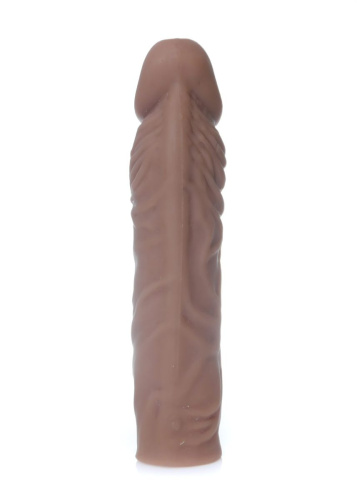 Boss Perfect Sleeve Mulatto - Насадка на член, +7 см (коричневий) - купити в Україні | Секс шоп SEX-SHOP.ua