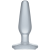 Doc Johnson Crystal Jellies Butt Plug Medium - анальная пробка, 13х3.5 см (прозрачный) - sex-shop.ua