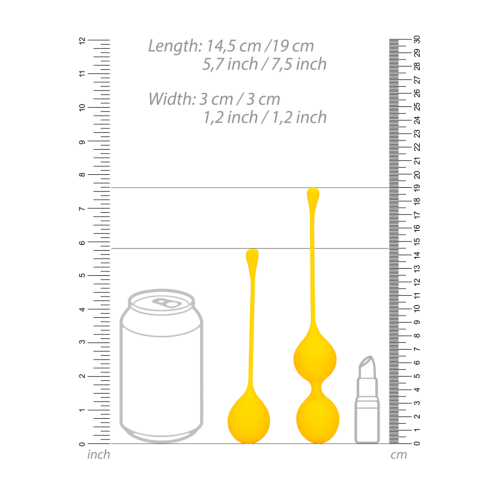 Набір вагінальних кульок Loveline Silicone Kegel Balls Training Set - купити в Україні | Секс шоп SEX-SHOP.ua