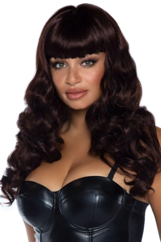 Leg Avenue-Misfit Long Wavy Wig Brown - Парик, брюнетка