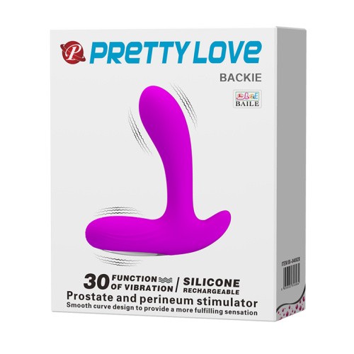 Pretty Love Backie Prostata Stimulator - Массажер простаты с вибрацией, 12.5х3.5 см