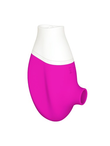 Мистер Факер Jubie - Вакуумная стимуляция с язычком 2в1, 8.7x5.3 см (розовый) - sex-shop.ua