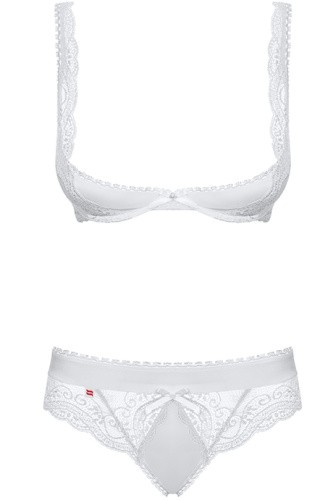 Obsessive Miamor set - Комплект эротического белья, S/M (белый)