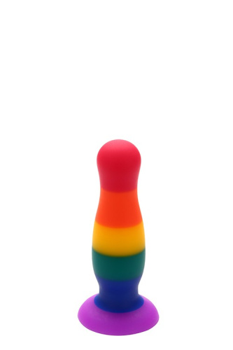 Colourful Love Plug - Анальная пробка, 10,5 см (радужный)