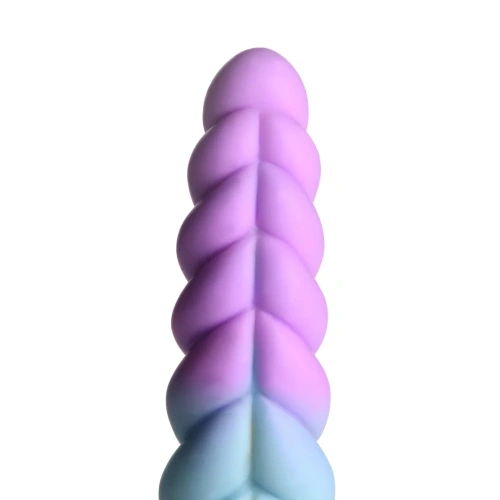 Creature Cocks Mystique Silicone Unicorn Dildo - фантазийный фаллоимитатор в форме рога Единорога, 21х6 см