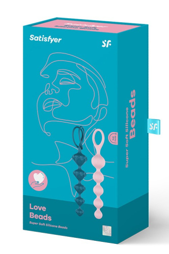 Satisfyer Love Beads Silicone - анальні ланцюжки, 20.5х3.7 см (різнокольоровий)