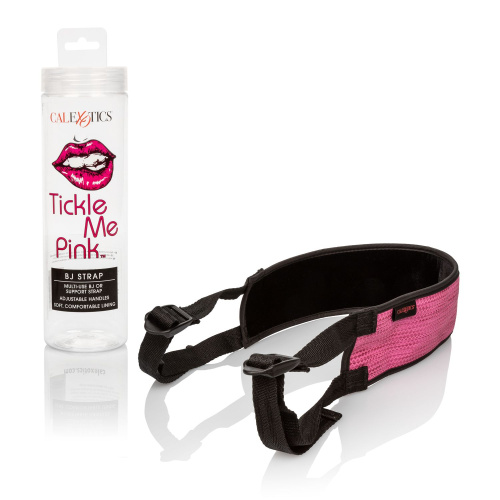 CalExotics Tickle Me Pink BJ Strap - повязка на голову для орального секса, 42 см